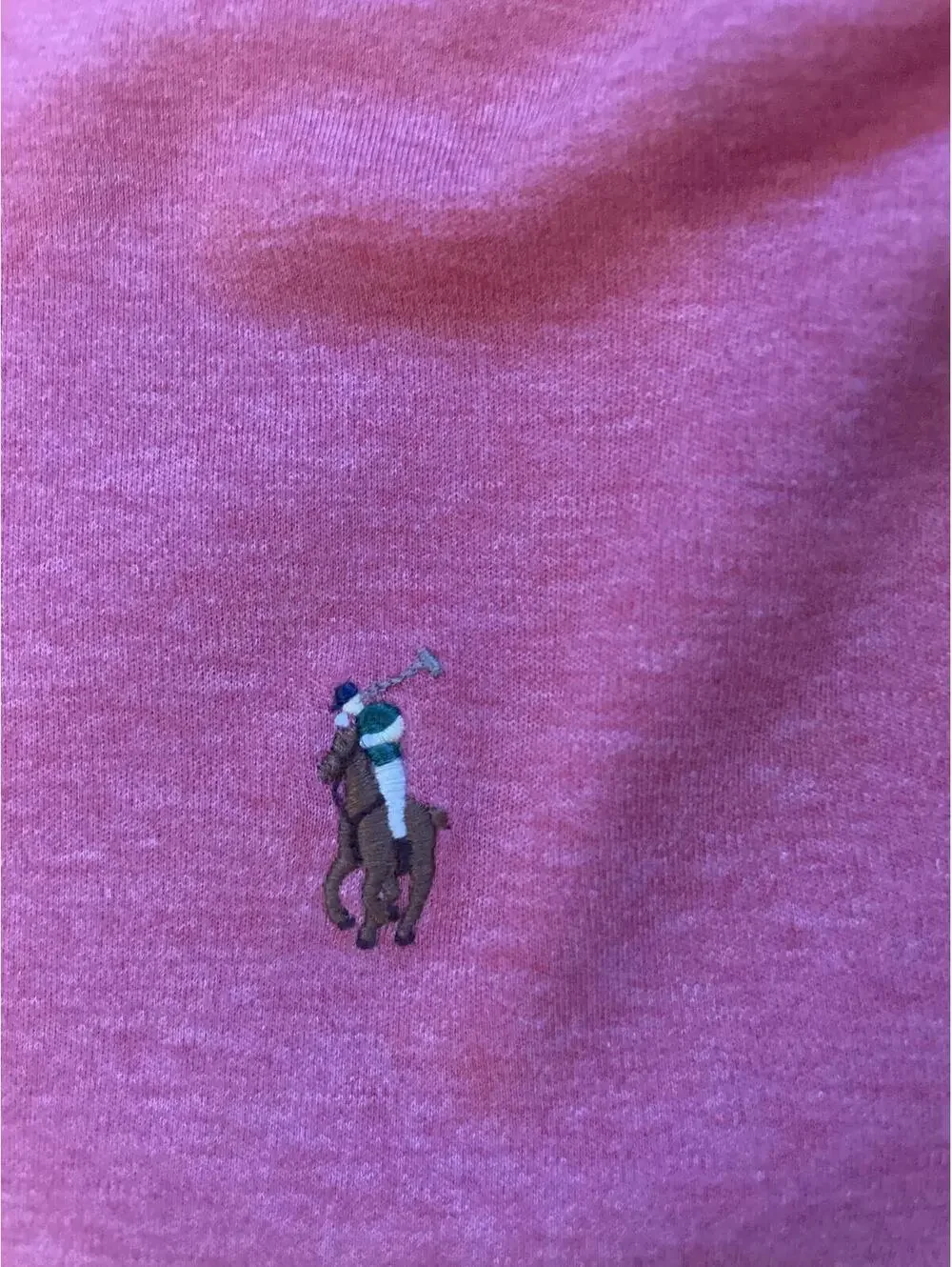 Polo Ralph Lauren Salmon Pink Long Sleeve Polo Size Large